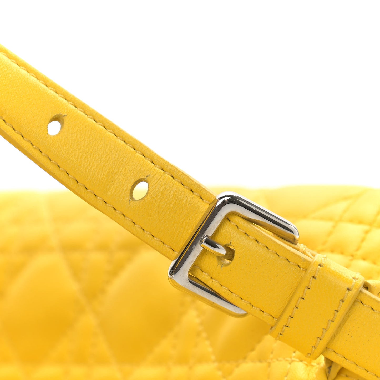 Lambskin Cannage Embroidered Stardust Backpack Yellow