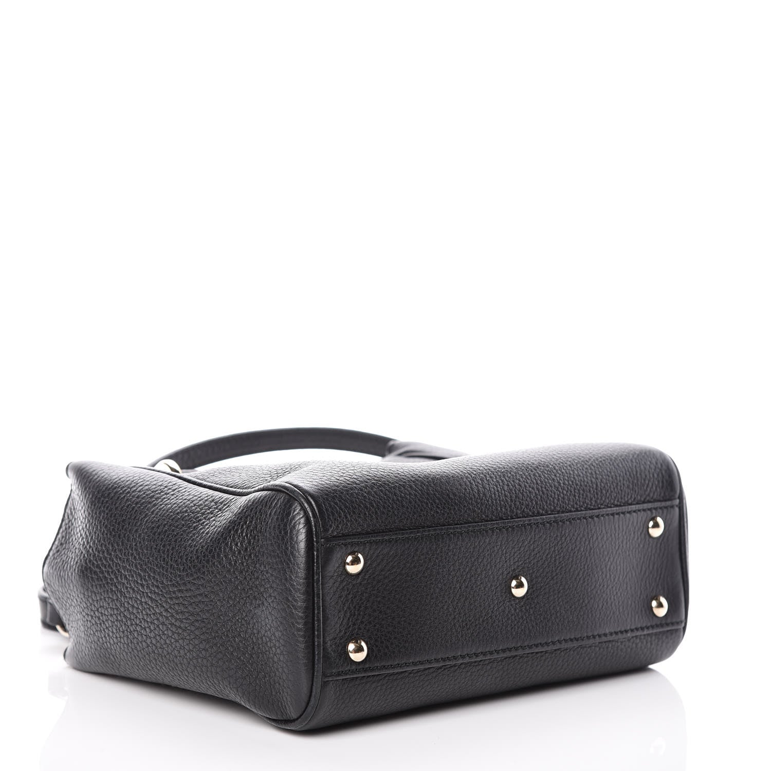 Gucci Cellarius Calfskin Mini Bamboo Shopper Tote Black 4 of 9