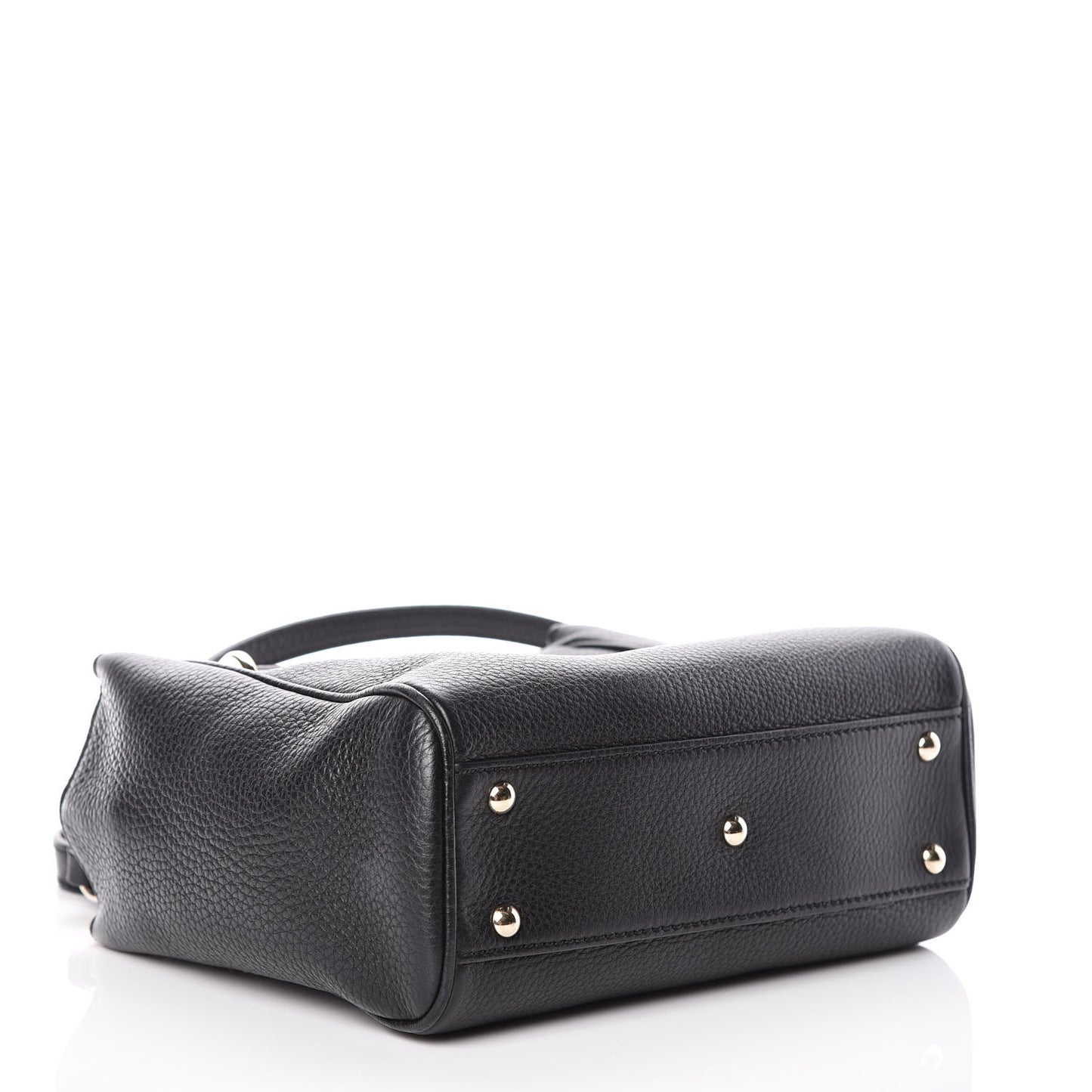 Cellarius Calfskin Mini Bamboo Shopper Tote Black