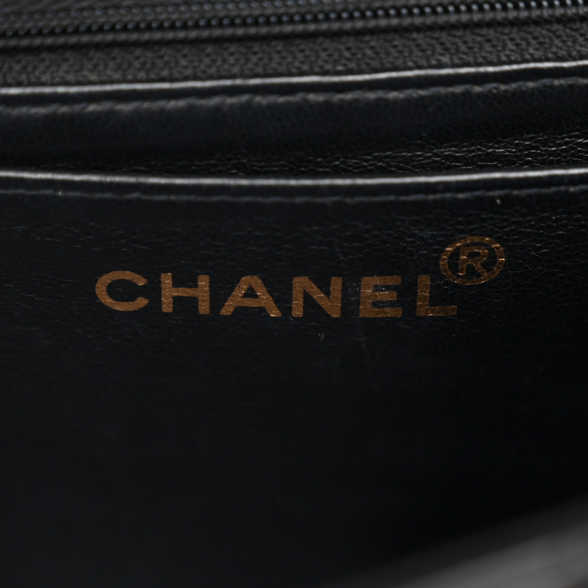 Chanel Patent Quilted Medium Rectangular Kelly Flap Bag Black 6 of 11