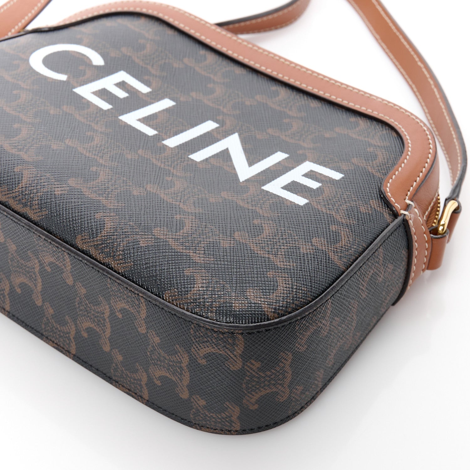 Celine Triomphe Canvas Small Camera Bag Tan 11 of 11