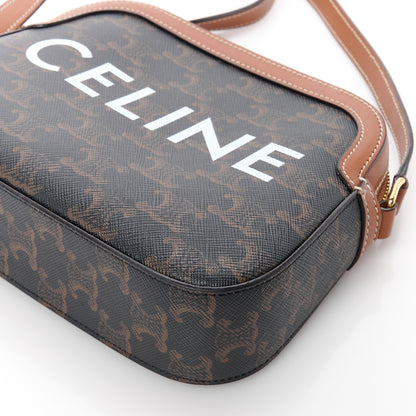 Celine Triomphe Canvas Small Camera Bag Tan 11 of 11