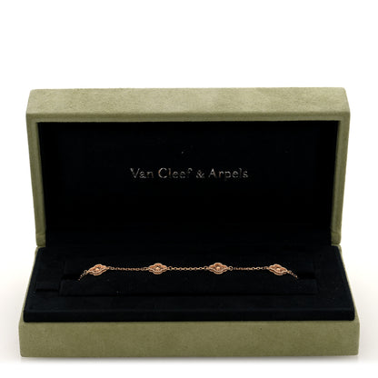 Van Cleef & Arpels 18K Rose Gold 6 Motifs Sweet Alhambra Bracelet 4 of 4