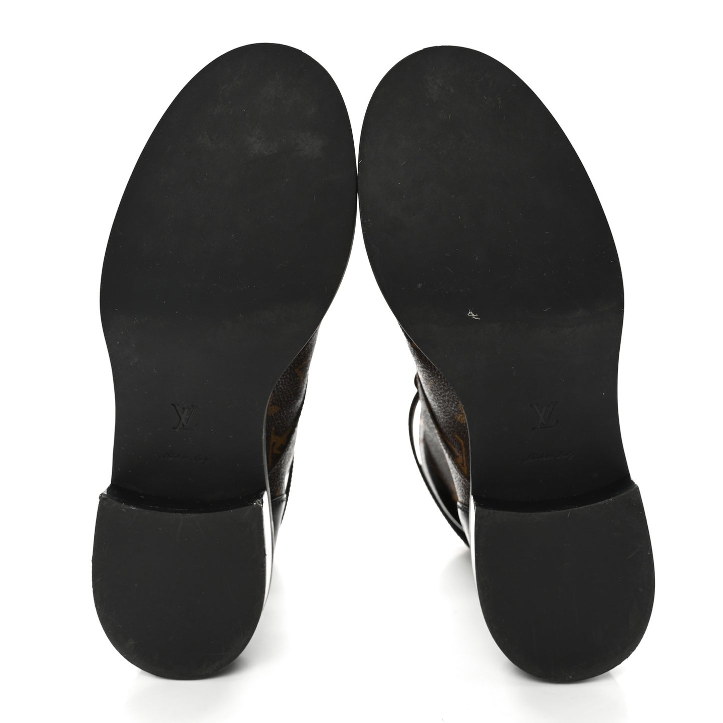 Calfskin Monogram Wonderland Flat Ranger Boots 39.5 Black