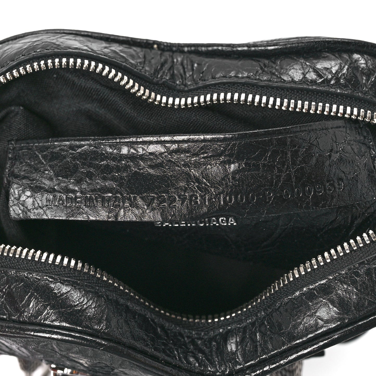 Agneau Arena Mini Le Cagole Heart Bag Black