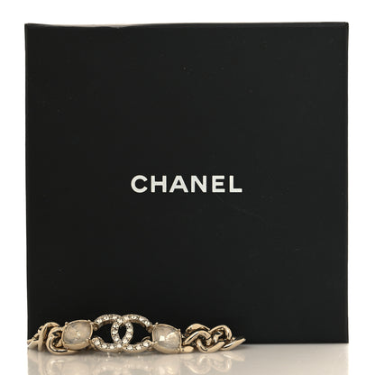 Chanel Glass Crystal CC Chain Bracelet Gold 5 of 5