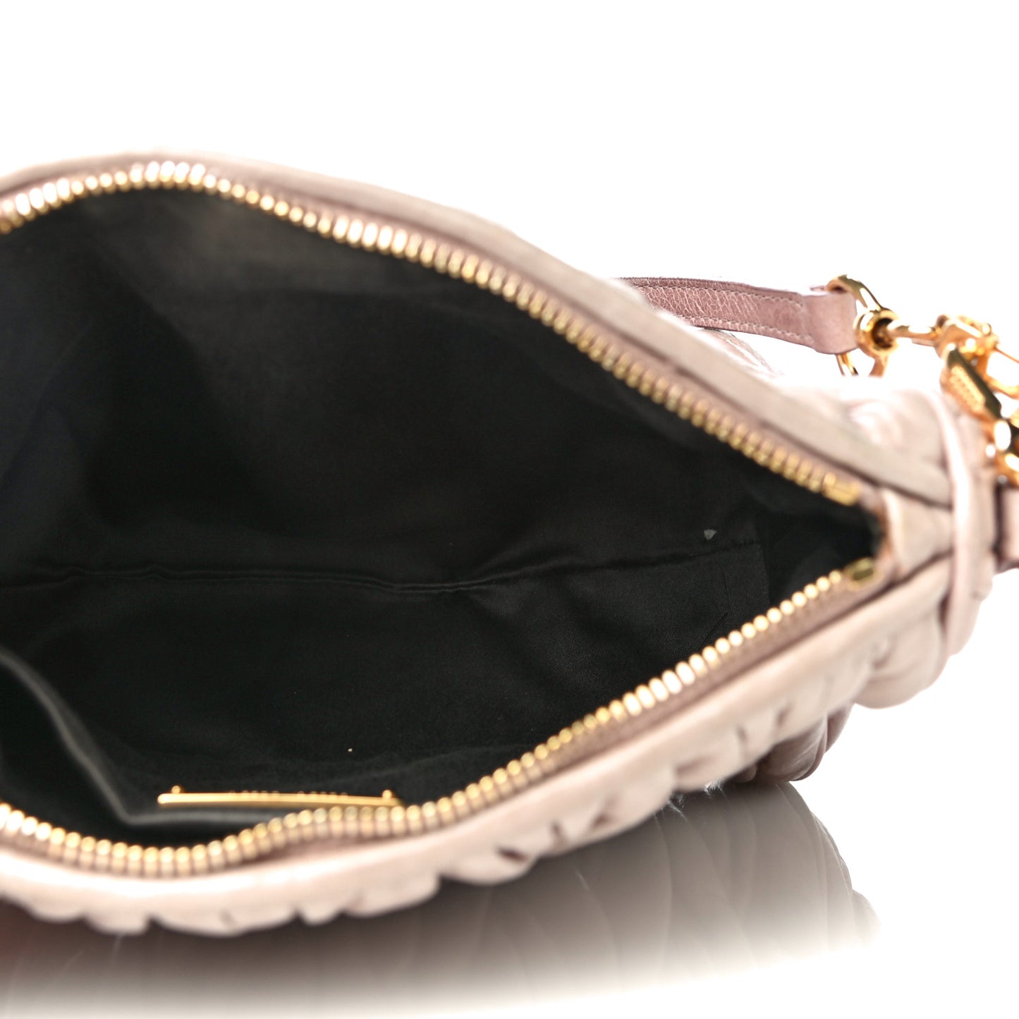 Nappa Matelasse Lux Charm Shoulder Bag Mughetto