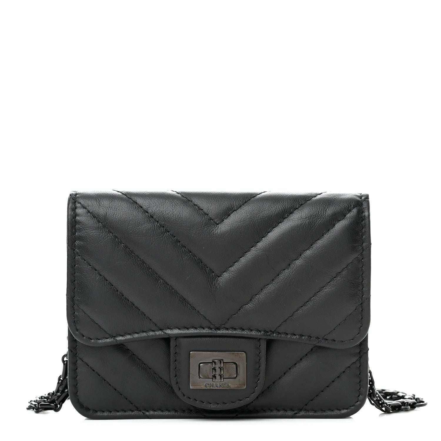 Chanel Aged Calfskin Quilted Belt Bag So Black 1 of 10