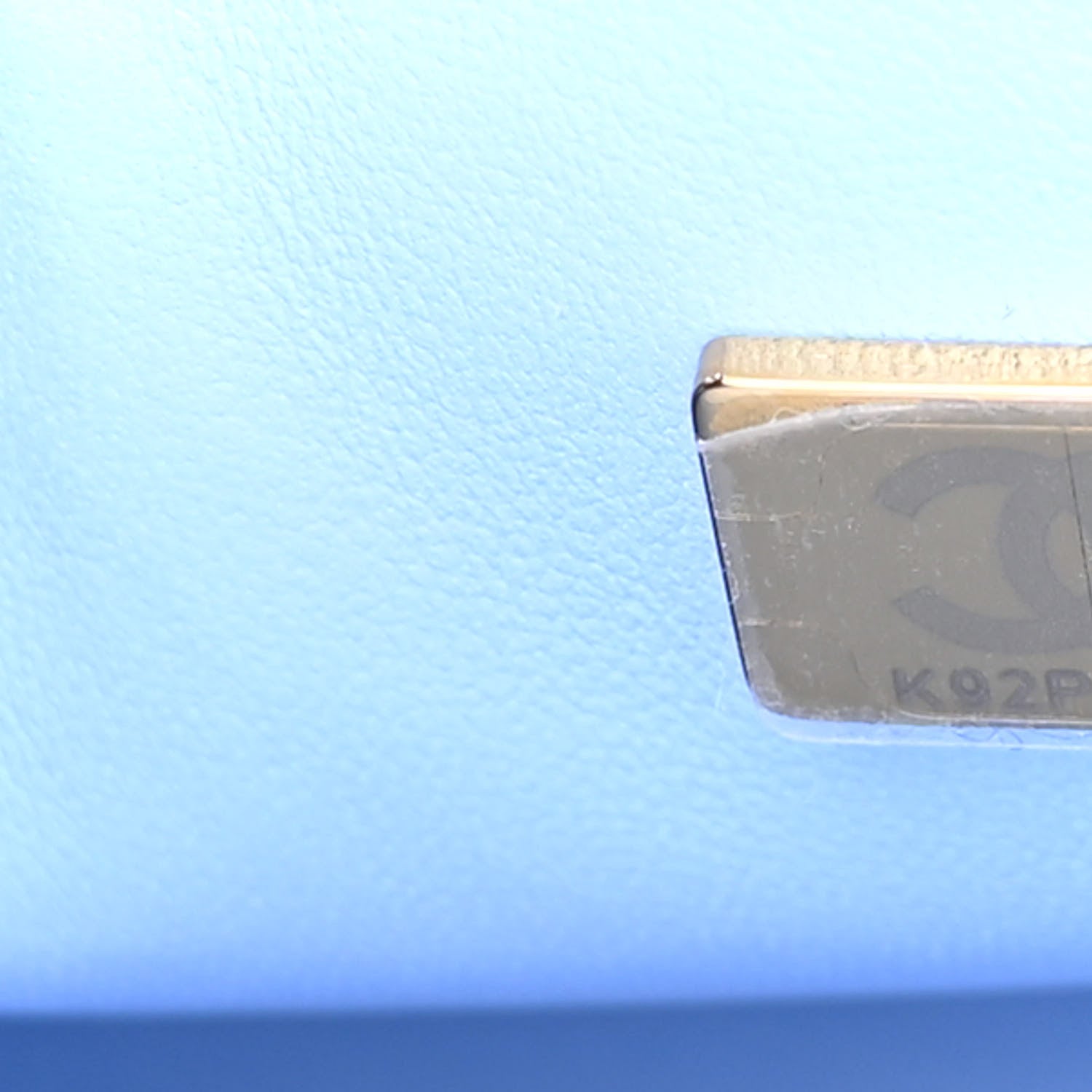 Chanel Caviar Quilted Small Double Flap Light Blue 7 of 10