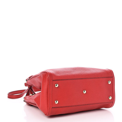 Gucci Pebbled Calfskin Small Soho Shoulder Bag Red 5 of 8