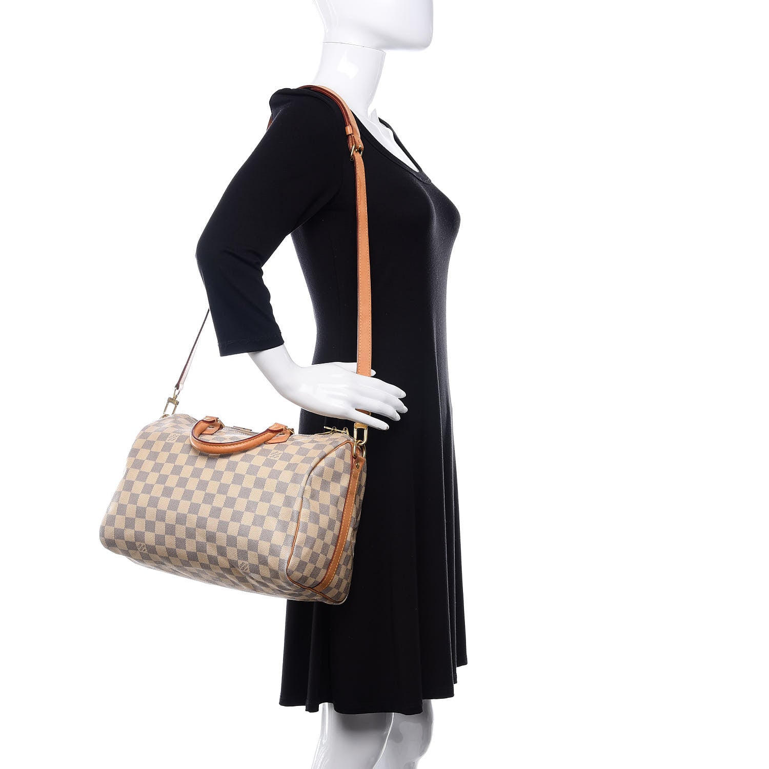 Louis Vuitton Damier Azur Speedy Bandouliere 30 2 of 16