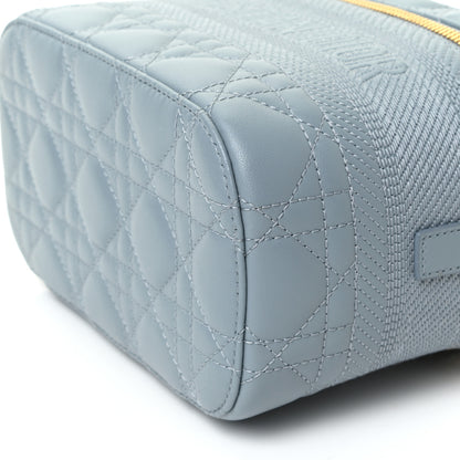 Christian Dior Lambskin Cannage Small Diortravel Vanity Case Cloud Blue 9 of 9