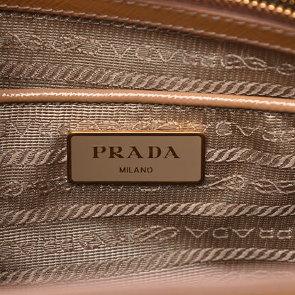 Prada Saffiano Vernice Medium Galleria Double Zip Tote Cammeo 5 of 20