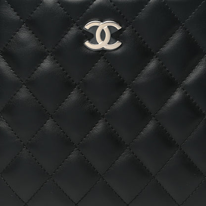 Chanel Lambskin Quilted Uniform Crossbody Bag Black 8 of 11