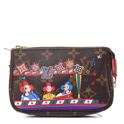 Louis Vuitton Monogram 2020 Christmas Animation Bumper Cars Mini Pochette Accessories Coquelicot 1 of 11
