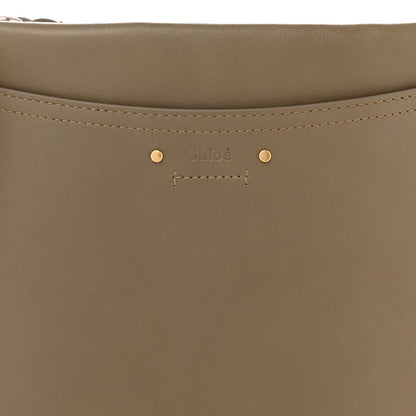 Chloe Smooth Calfskin Medium Roy Clutch Merino Grey 9 of 11