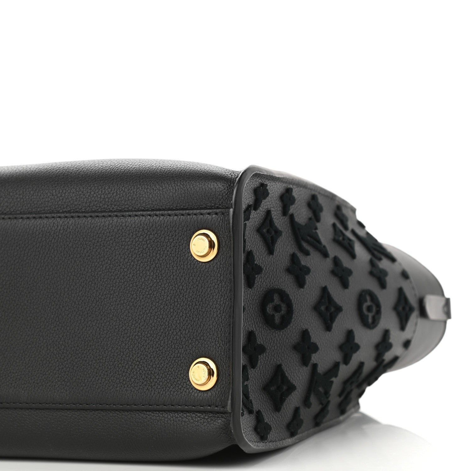 Louis Vuitton Calfskin Monogram Tufting On My Side Black 9 of 9