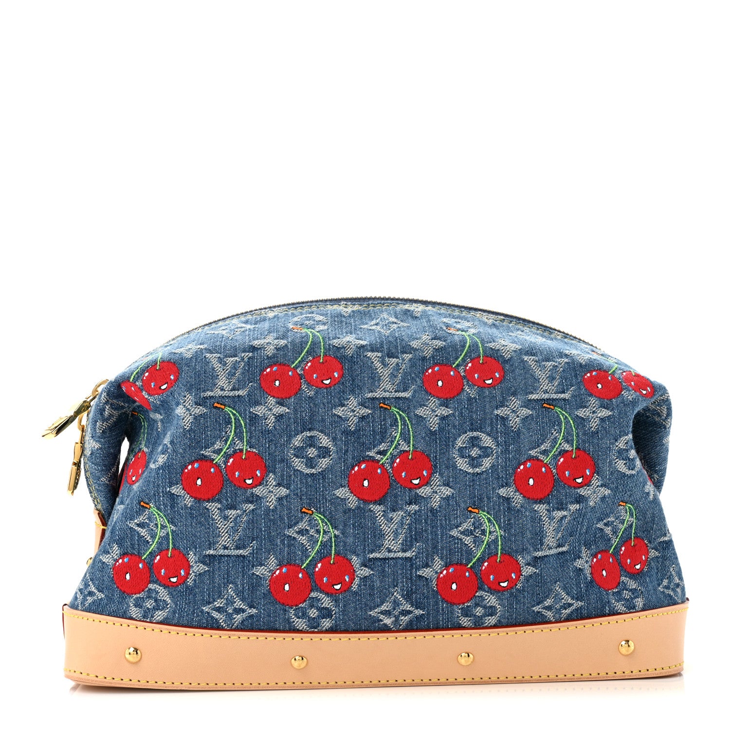 Louis Vuitton LV X TM Monogram Denim Cerises Cosmetic Pouch GM 1 of 7