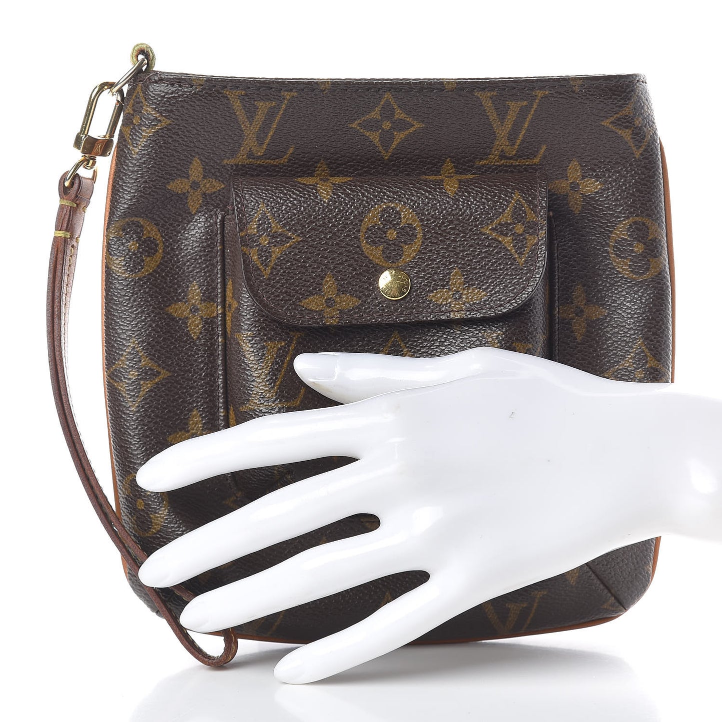 Monogram Partition Wristlet