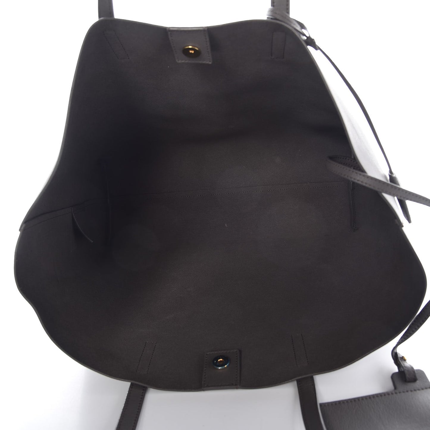 Calfskin Large Shopping Tote Dark Grey