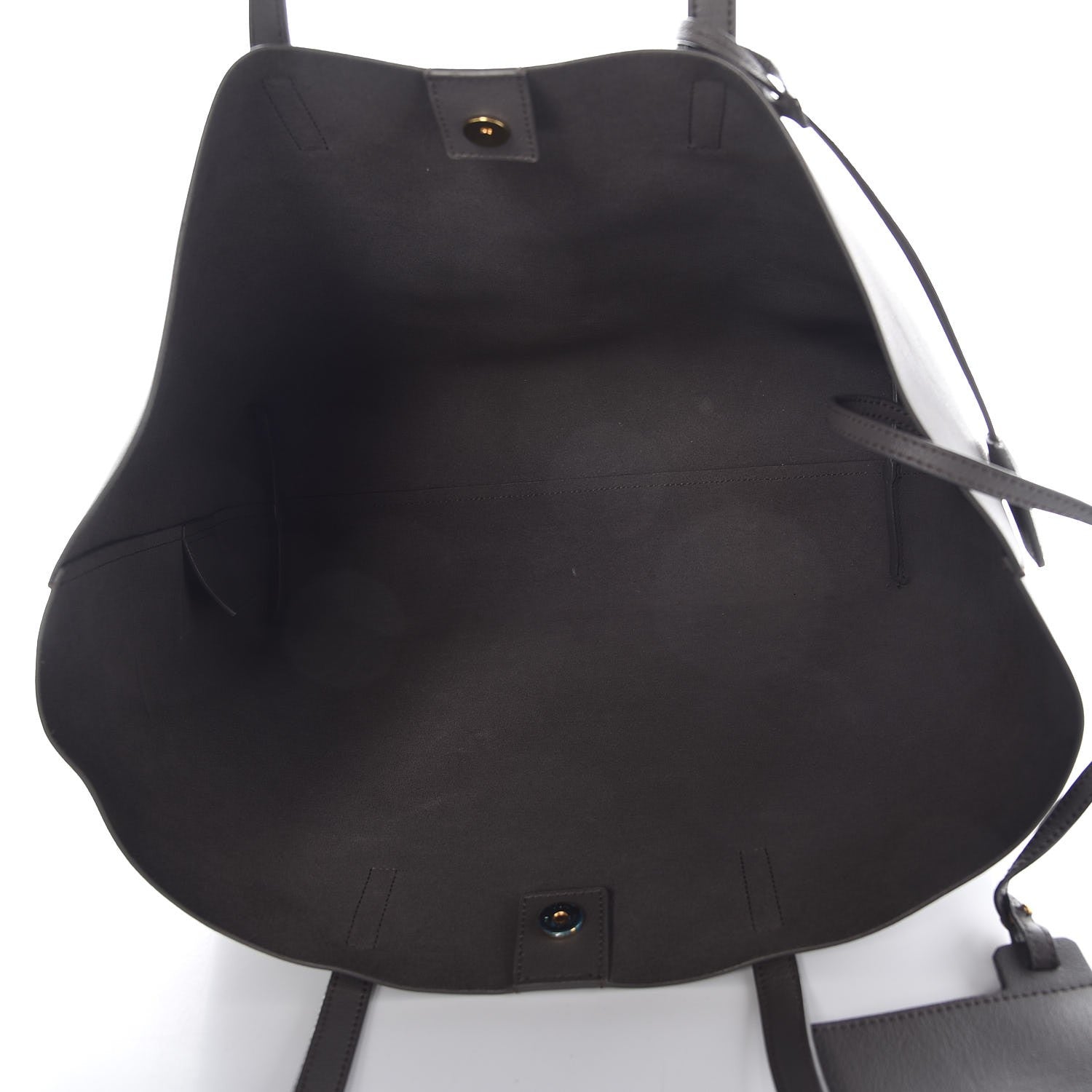 Saint Laurent Calfskin Large Shopping Tote Dark Grey 6 of 12