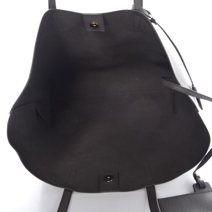 Saint Laurent Calfskin Large Shopping Tote Dark Grey 6 of 12