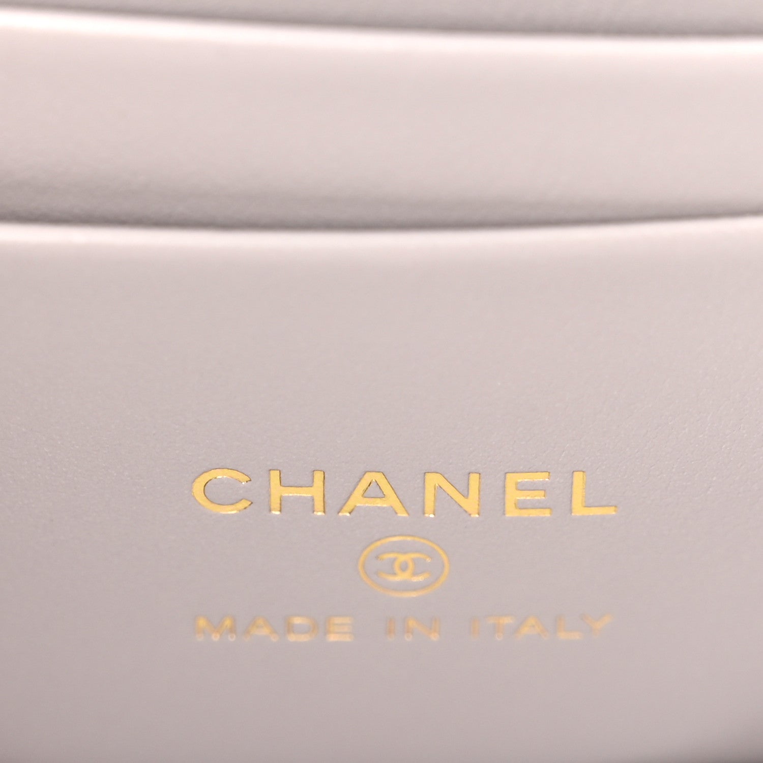 Chanel Lambskin Resin Quilted Vanity Case With Chain Grey 6 of 11