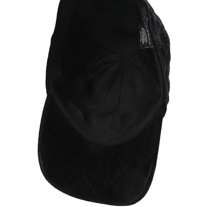 Chanel Suede Goatskin CC Cap Hat Black 7 of 8