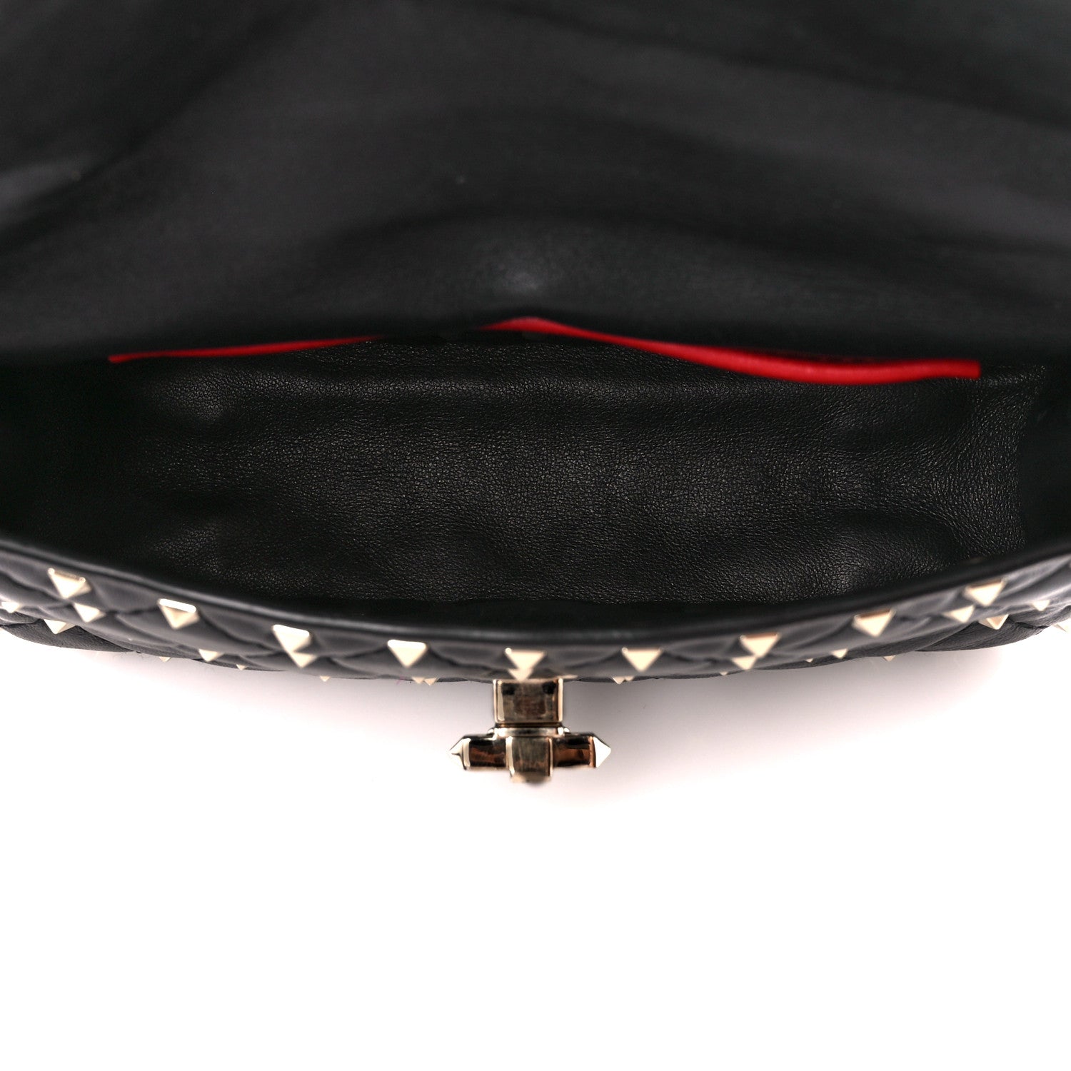 Valentino Garavani Lambskin Small Rockstud Spike Shoulder Bag Black 5 of 12