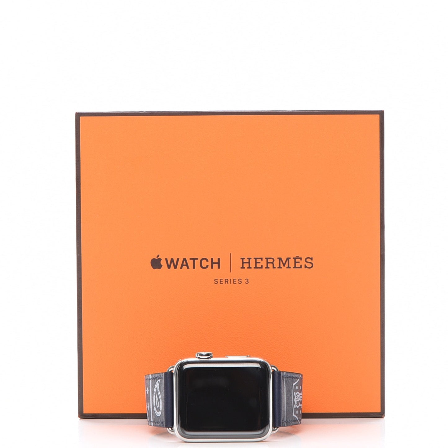 Gala 42mm Series 3 Apple Watch Eperon d’Or Bleu Marine