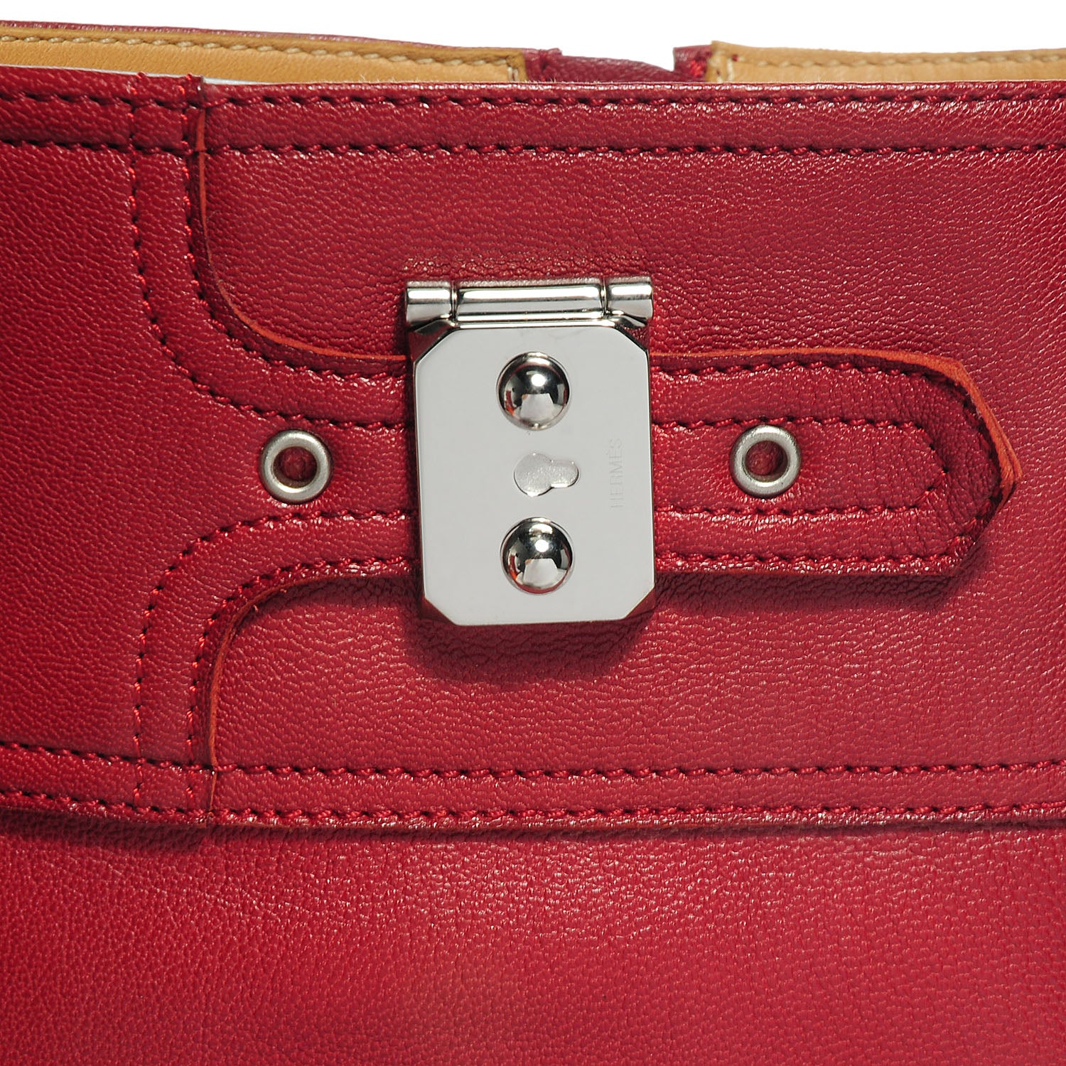 Hermes Chevre de Coromandel Nancy Boots Rouge H 38 9 of 10