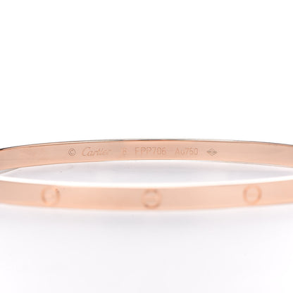 Cartier 18K Pink Gold Small LOVE Bracelet 18 3 of 6