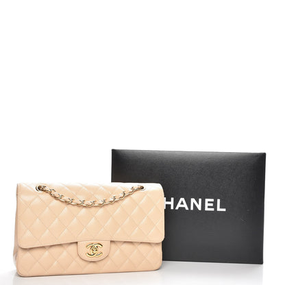 Chanel Caviar Quilted Medium Double Flap Beige Clair 9 of 9