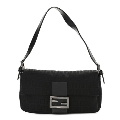 Fendi Zucchino Baguette Black 1 of 8