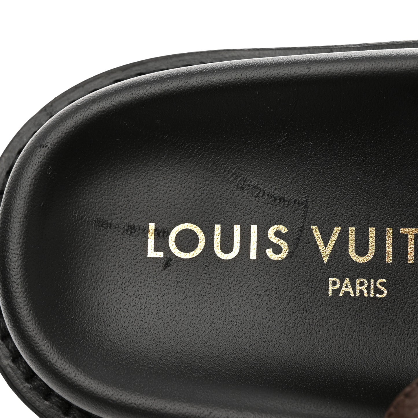 Monogram LV Sunset Comfort Flat Sandals 40 Cacao Brown