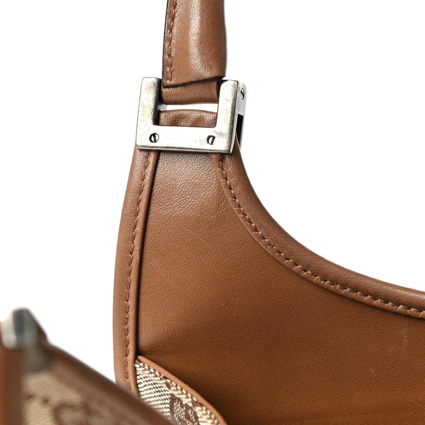 Monogram Small Bardot Bag Brown