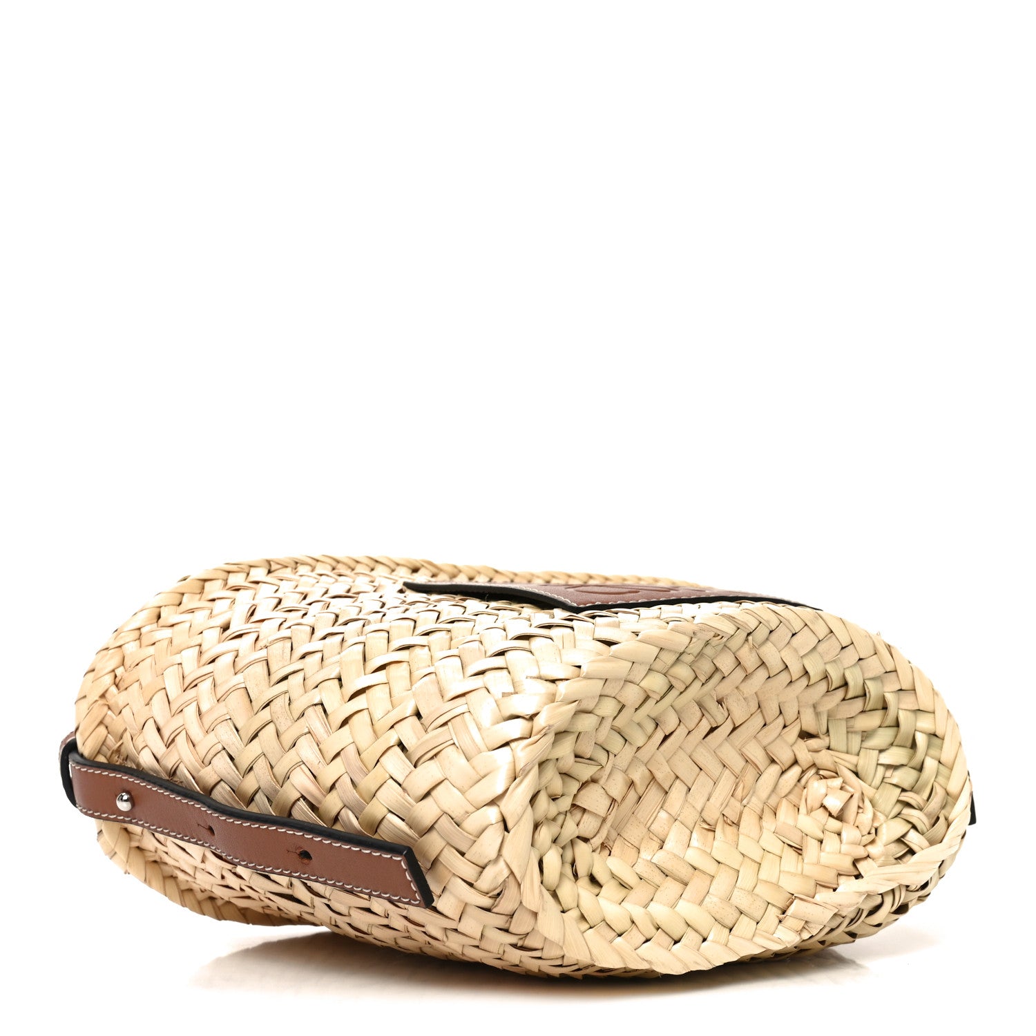 Loewe Raffia Drawstring Basket Tote Bag Natural Tan 4 of 9
