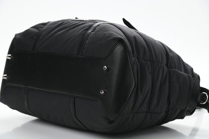 Burberry Nylon House Check Quilted Abbey Diaper Bag Black 6 of 9