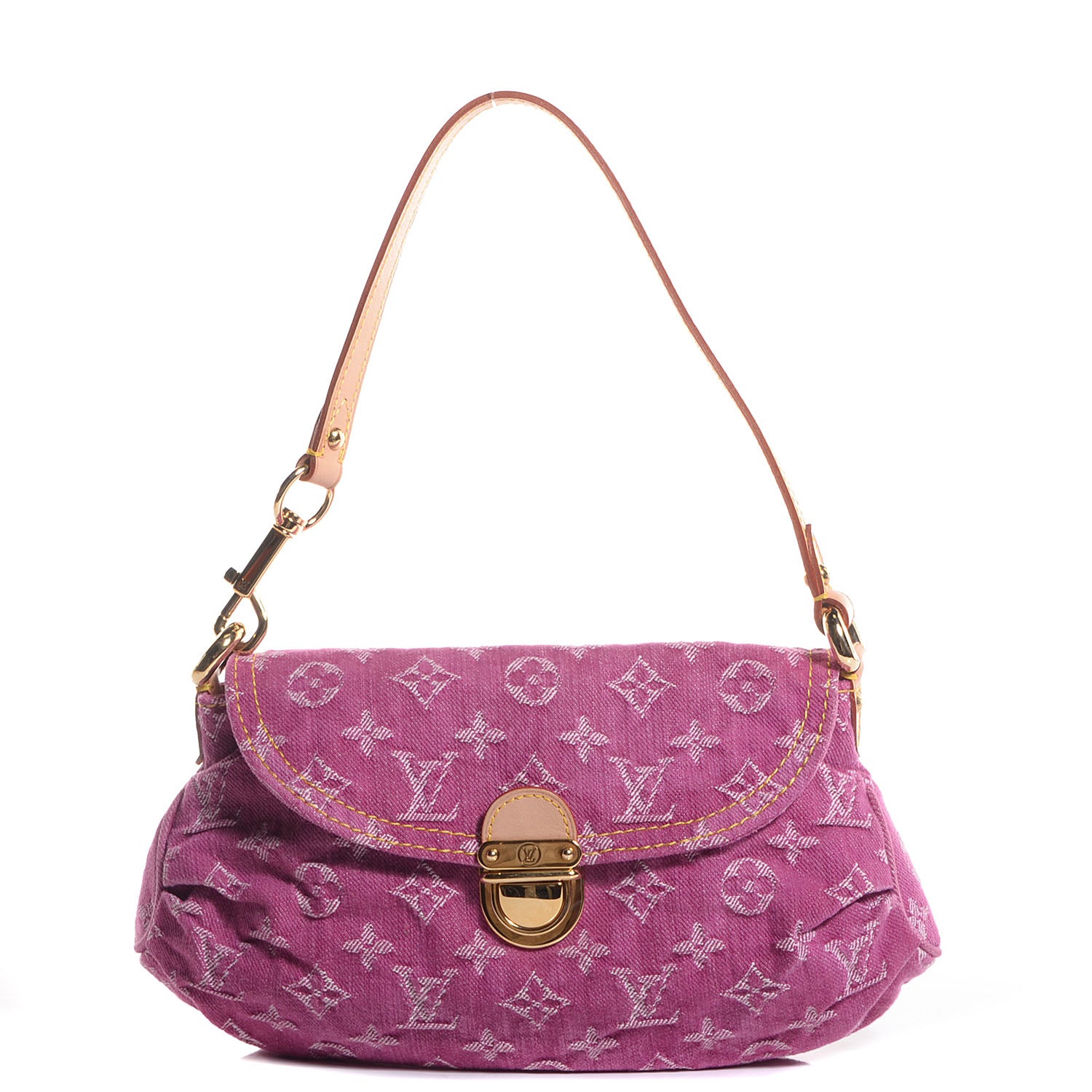 Louis Vuitton Monogram Denim Mini Pleaty Fuchsia 1 of 7