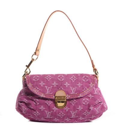 Louis Vuitton Monogram Denim Mini Pleaty Fuchsia 1 of 7