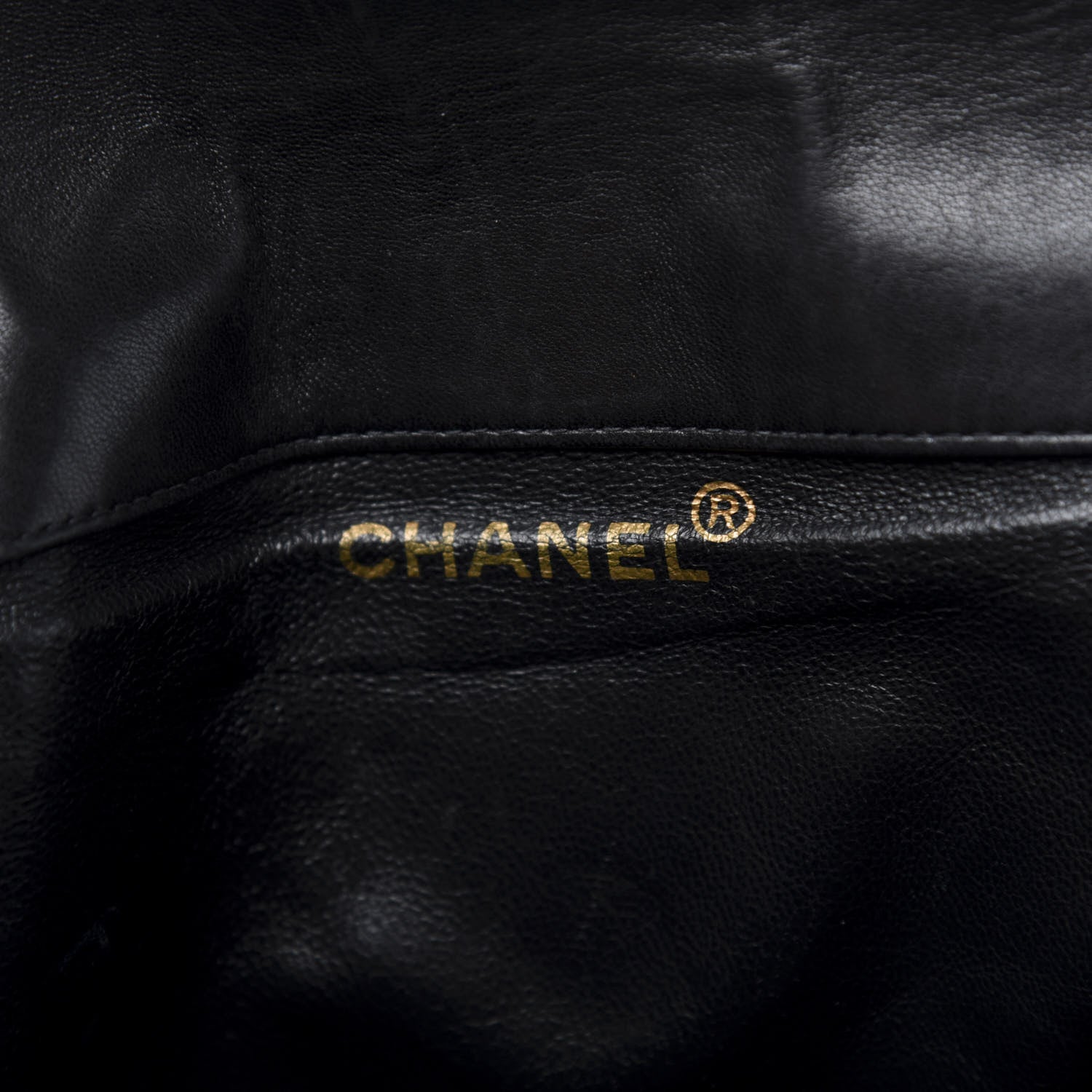 Chanel Lambskin Quilted Drawstring Backpack Black 7 of 16
