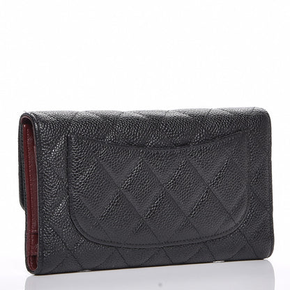 Chanel Caviar Quilted Large Flap Wallet Black 3 of 8