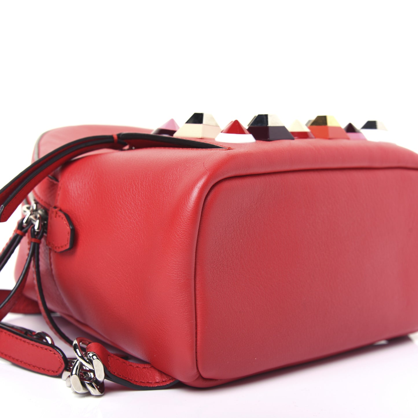 Vitello Dolce Studded Mini Backpack Fiamma Multicolor