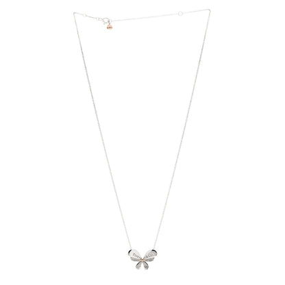 Tiffany Sterling Silver 18K Rose Gold Return to Tiffany Love Bugs Butterfly Pendant Necklace 3 of 6