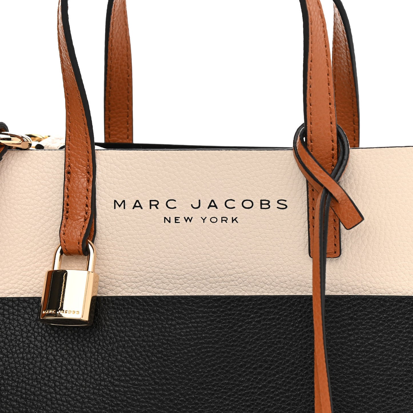 Calfskin Mini Grind Tote Bag Sandshell Multicolor