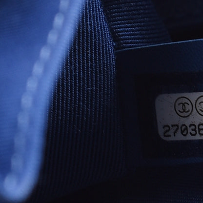 Chanel Caviar Quilted Large CC Day Backpack Blue 7 of 10