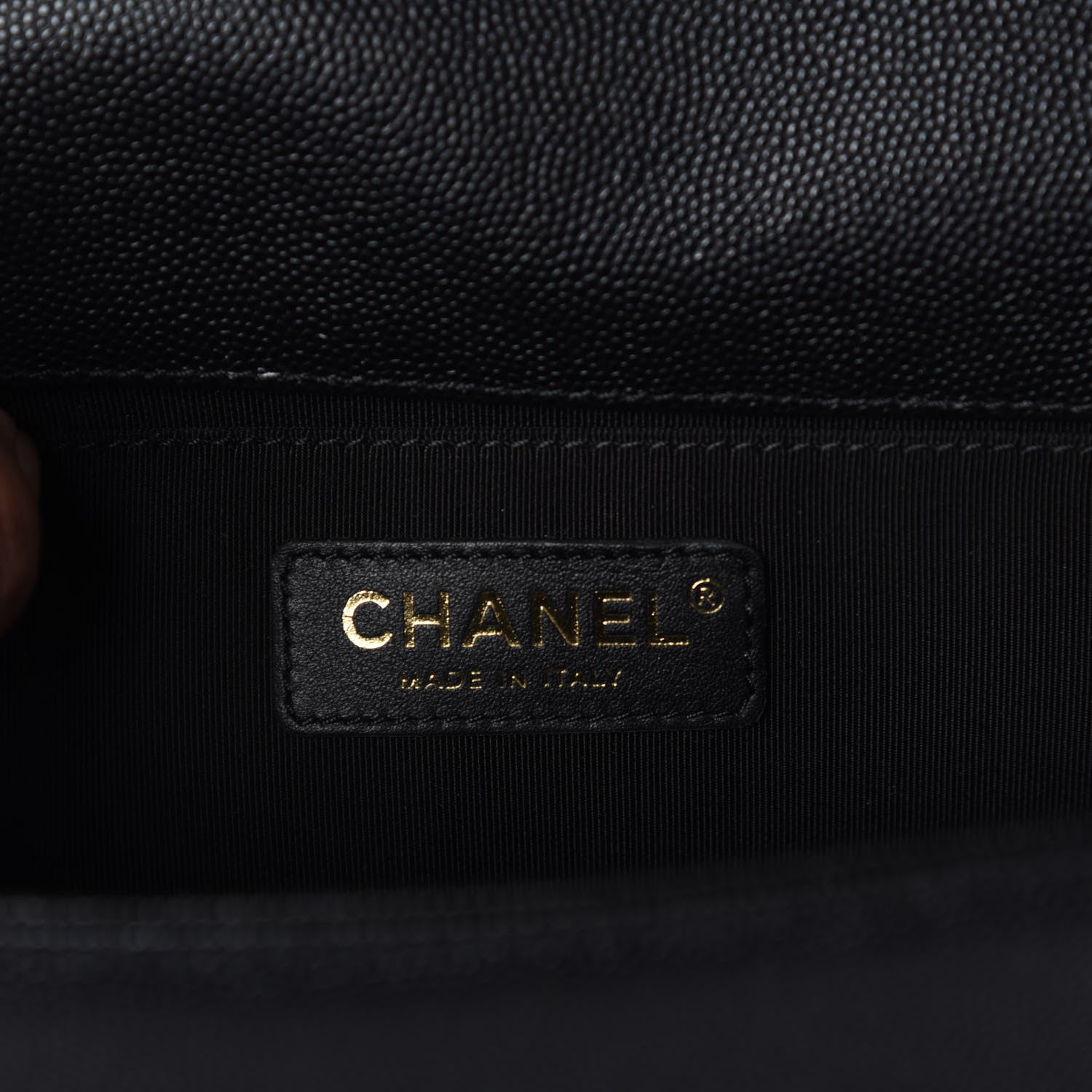 Chanel Caviar Quilted Medium Boy Flap Black 6 of 10
