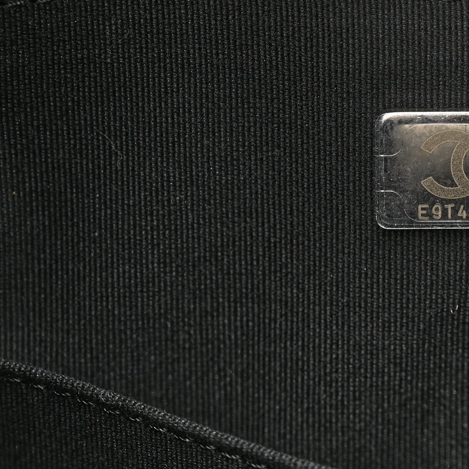 Chanel Canvas Calfskin Striped Medium Deauville Tote Black White 8 of 11