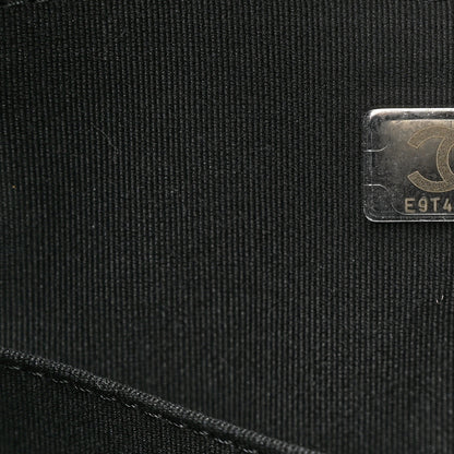 Chanel Canvas Calfskin Striped Medium Deauville Tote Black White 8 of 11