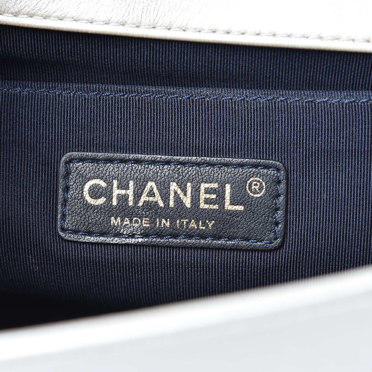 Chanel Lambskin Embossed Medium Boy Cube Flap White Red 6 of 17